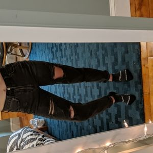 American Eagle black mom jeans size 00/24